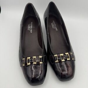 Mark‎ Lemp Walking Cradles Classics 6.5M Brown Croc Embossed Slip-On Loafers